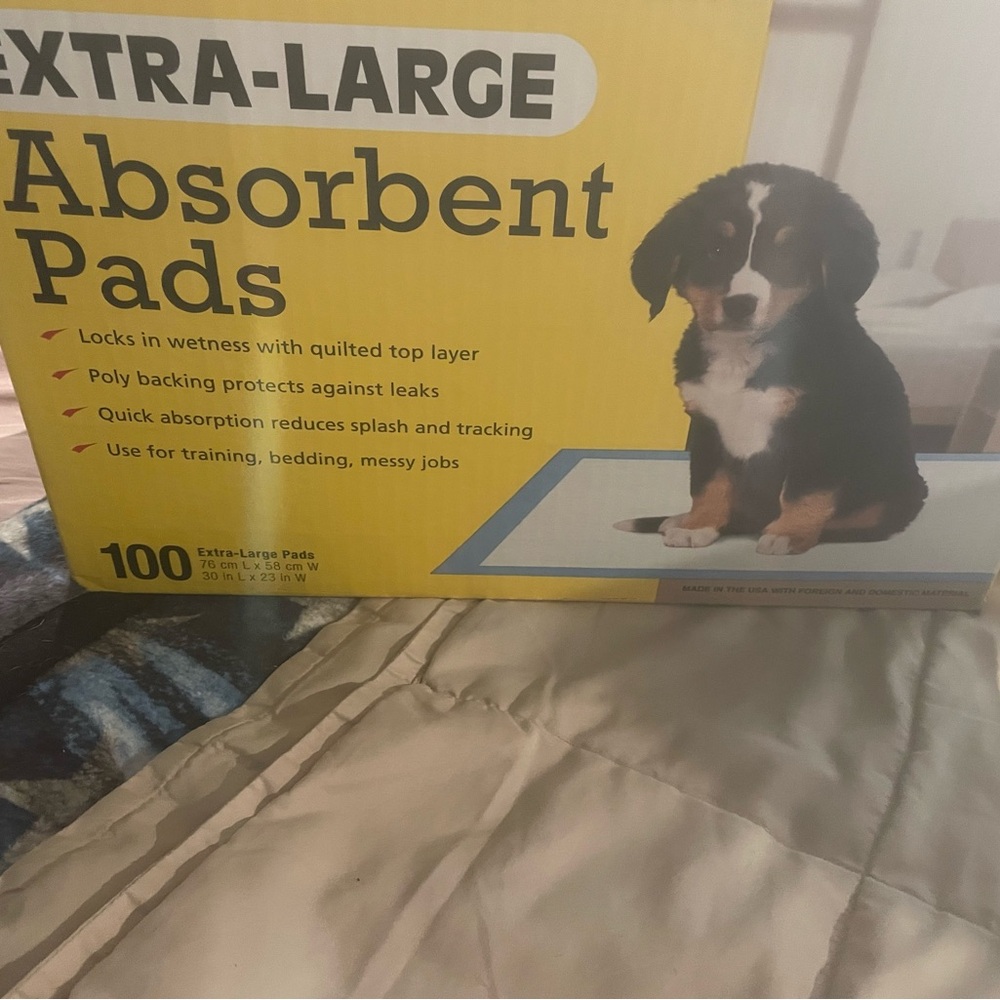 Extra-Large Absorbent Pads with Quilted Top Layer